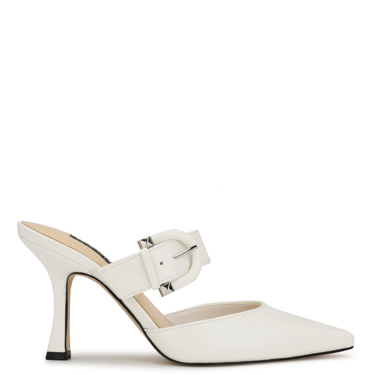 Sanra Pointy Toe Heeled Mules