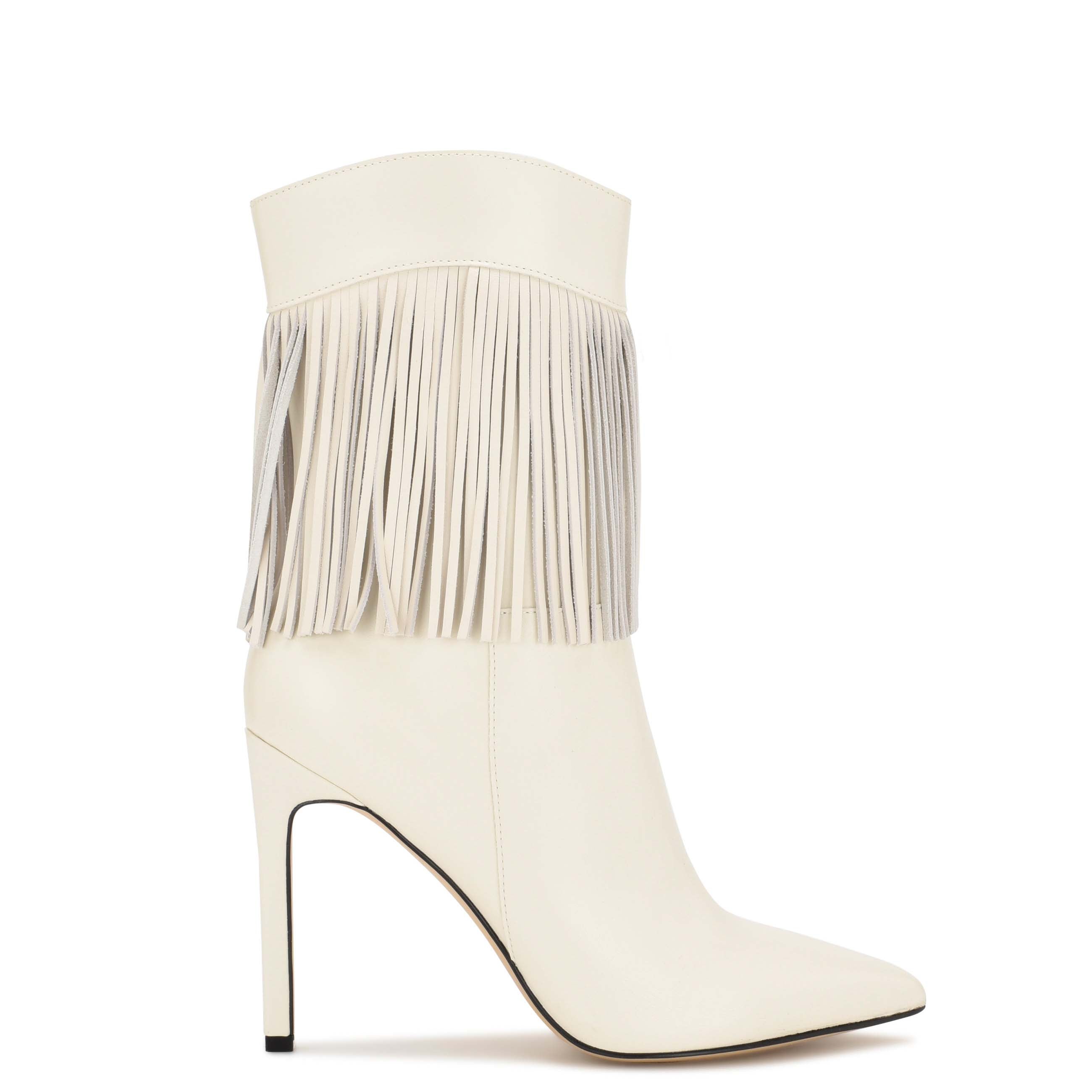 Fringe on sale heel booties