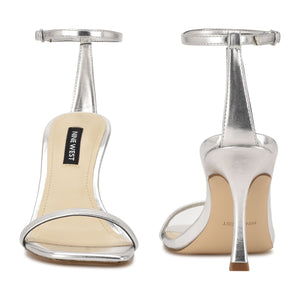 Nine west silver discount sandals