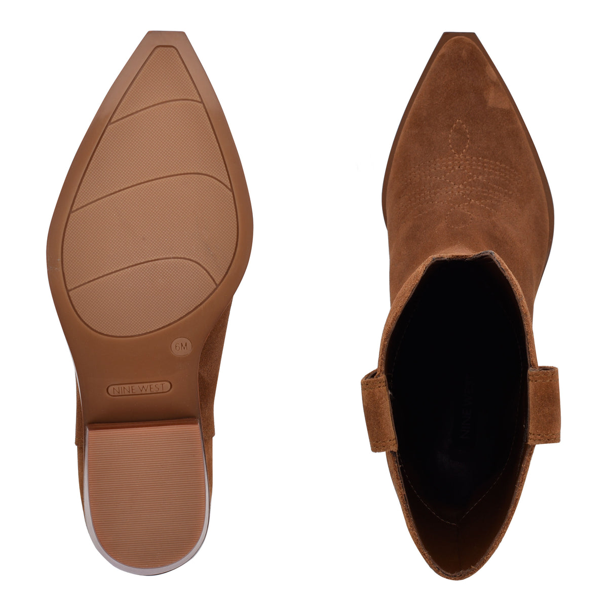 Nine west booties brown Clearance