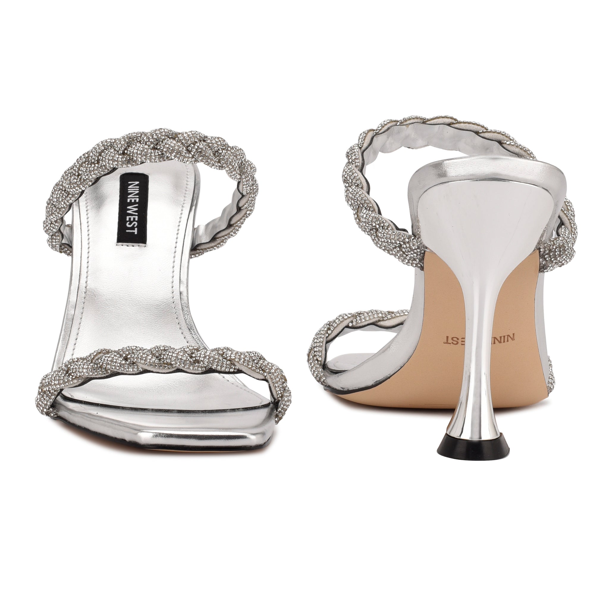 Zippy Heeled Slide Sandals - Nine West