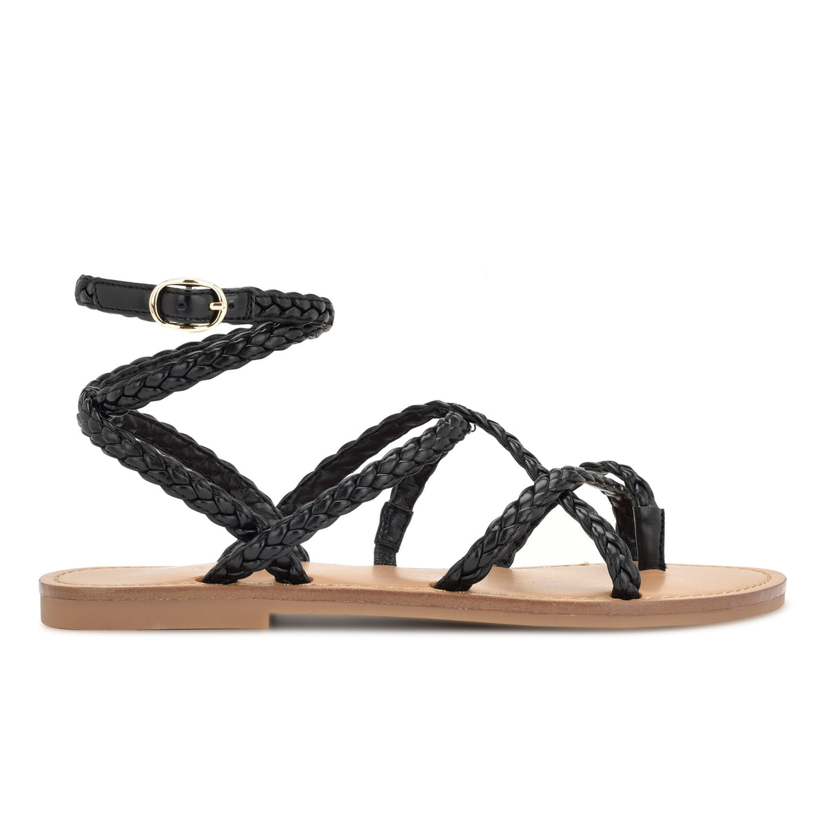 Coralin Ankle Wrap Flat Sandals