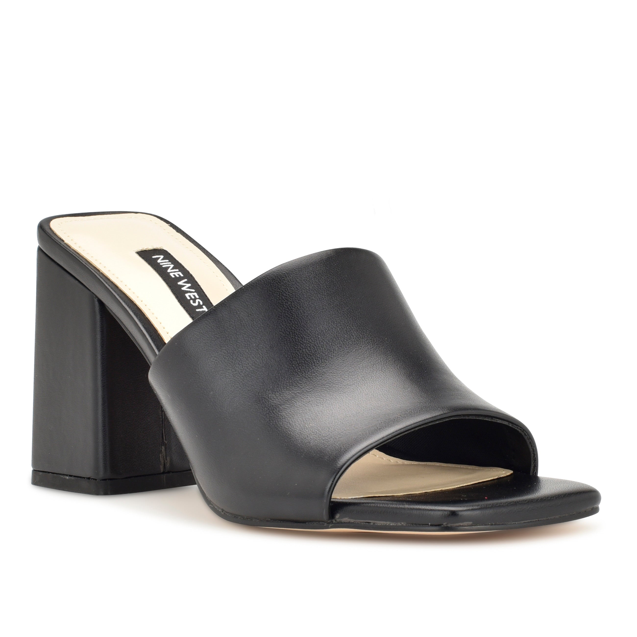 Nine west em store down leather slide sandal